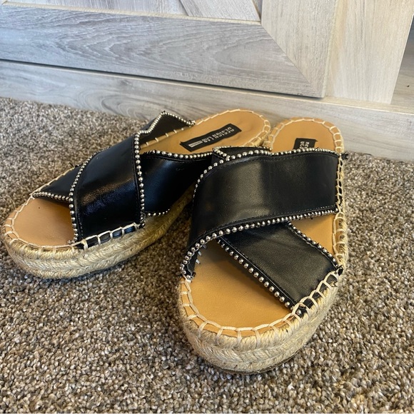 Lord & Taylor Design Lab Indie Studded Espadrilles Sandals 6 - Picture 4 of 11